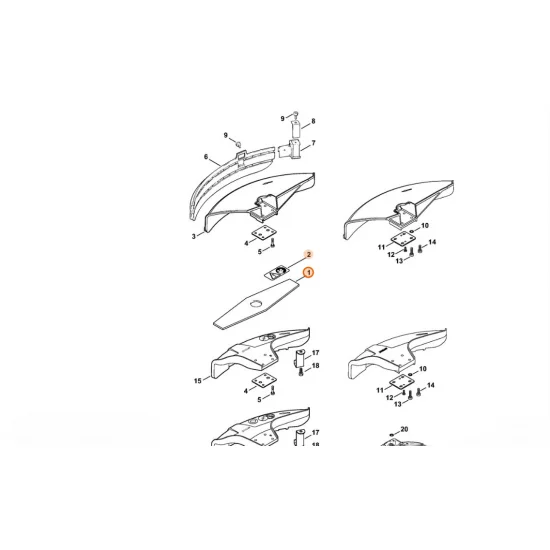 STIHL  Tarcza do cięcia trawy 230-2 4001 713 3805
